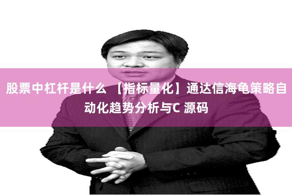 股票中杠杆是什么 【指标量化】通达信海龟策略自动化趋势分析与C 源码